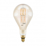 Лампа светодиодная филаментная диммируемая Eglo E27 8W 2100К янтарь 11686