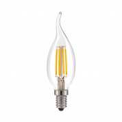 Лампа светодиодная филаментная диммируемая Elektrostandard E14 5W 4200K прозрачная a055830