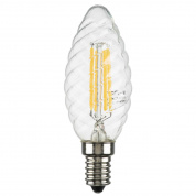 Лампа светодиодная филаментная Lightstar LED Filament E14 6W 3000K свеча прозрачная 933702