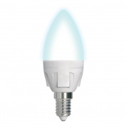 Лампа светодиодная диммируемая Uniel E14 7W 4000K матовая LED-C37 7W/4000K/E14/FR/DIM PLP01WH UL-00004294