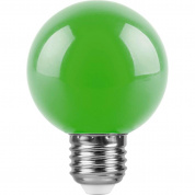 Лампа светодиодная Feron E27 3W зеленая LB-37125907