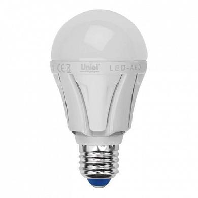 Лампа светодиодная Uniel E27 12W 6500K матовая LED-A60 12W/DW/E27/FR PLP01WH UL-00002005