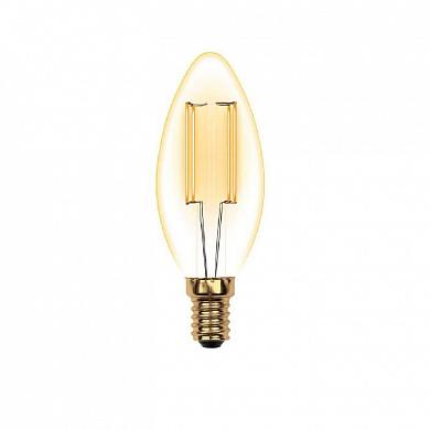 Лампа светодиодная филаментная Uniel E14 5W 2250K прозрачная LED-C35-5W/GOLDEN/E14 GLV21GO UL-00002396