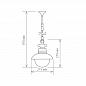 Уличный подвесной cветильник Elektrostandard Talli H GL 3002H черный a038483