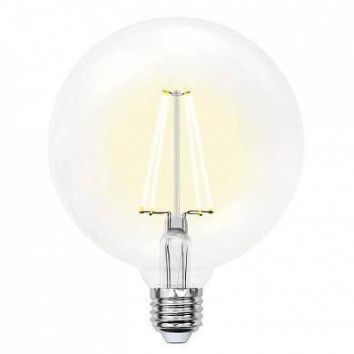 Лампа светодиодная филаментная Uniel E27 15W 4000K прозрачная LED-G125-15W/4000K/E27/CL PLS02WH UL-00004861