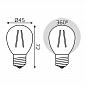 Лампа светодиодная диммируемая Gauss филаментная E27 5W 4100К прозрачная 105802205-D